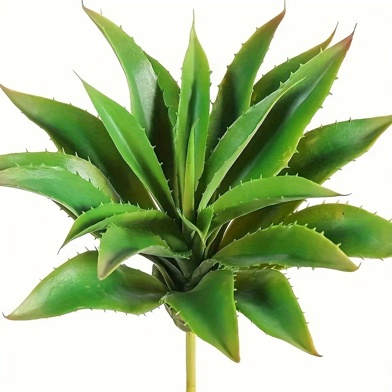 1pc, Large Artificial Succulents Aloe Plants, Real Touch Fake Flowers Unpotted For Home Wedding Festival Arrangement, Autumn Thanksgiving Winter Xmas Christmas Home Decor