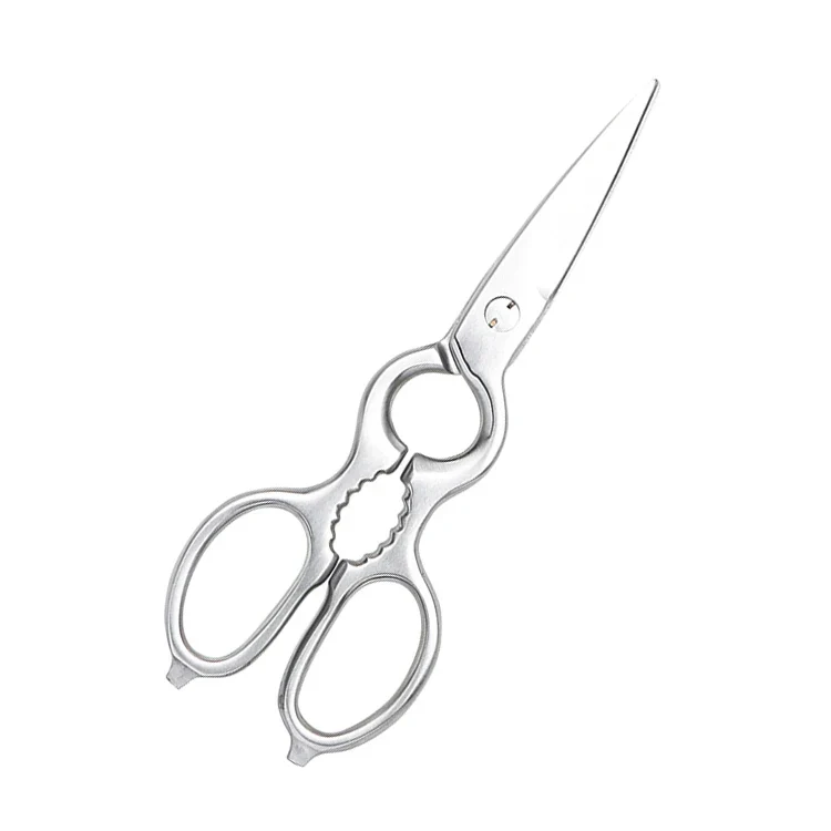 Stainless Steel Scissor Kitchen Shear with Bottle Opener Walnut Cracker