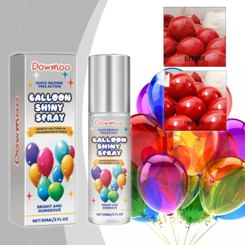 Dowmoo Latex Balloon Shine Long-Lasting Non-Oxidizing Enhanced Gloss Textured Atmosphere Spray