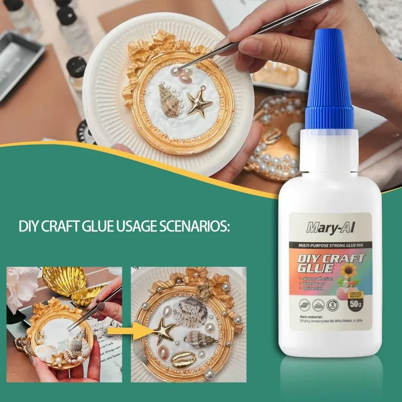 50g Hand Glue Process Glue Bonding Strong Instant Dry Adhesive Glue High Viscosity Diy Craft Glue Good Water Resistance Glue