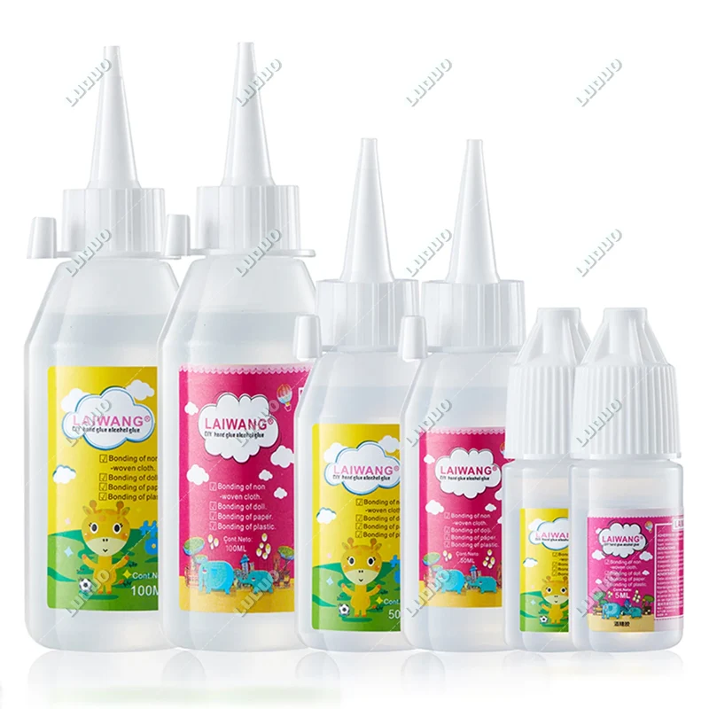 Craft Glue for Plastic Non-woven Cloth DIY Doll Strong Hold Adhesive Ideal for Paper Crafting Scrapbooking and Card Making