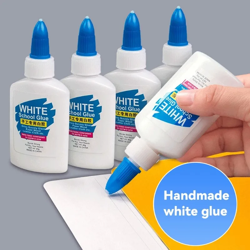 40ml White Glue for Craft Children Diy Handmade Wood Special Strong Adhesive Multi-Functional White Latex Cracking Leak Repair