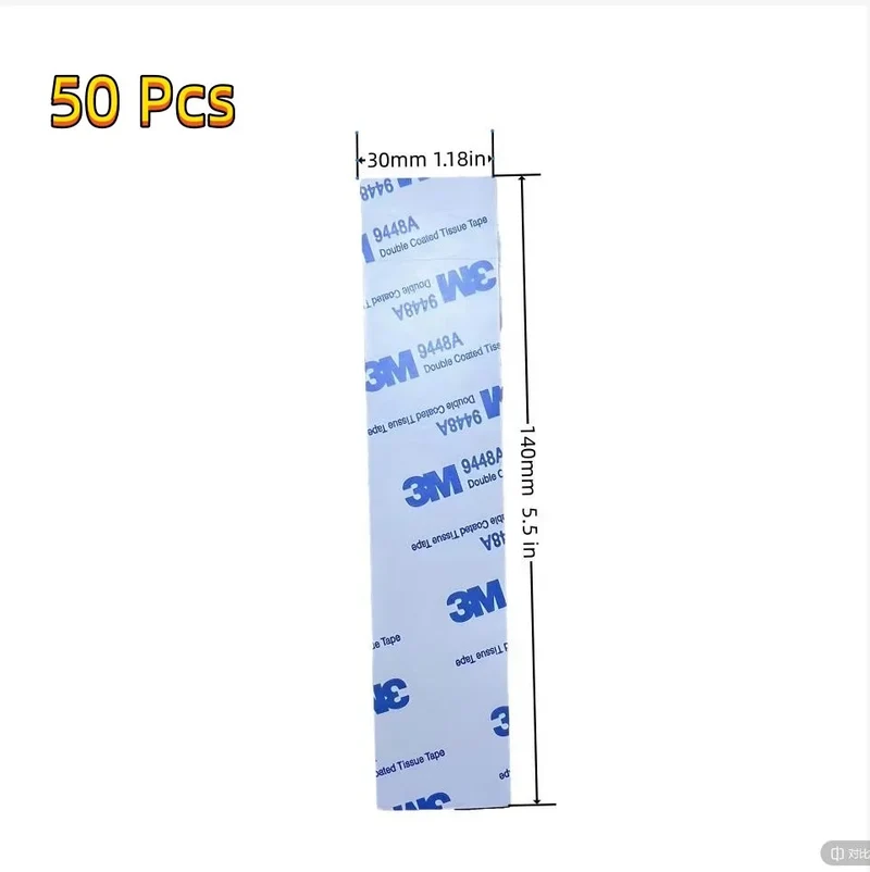 140mm*30mm White Scrapbook 3D Pop 2mm Thick Custom Size Foam Cotton Based Double Sided Adhesive Tape