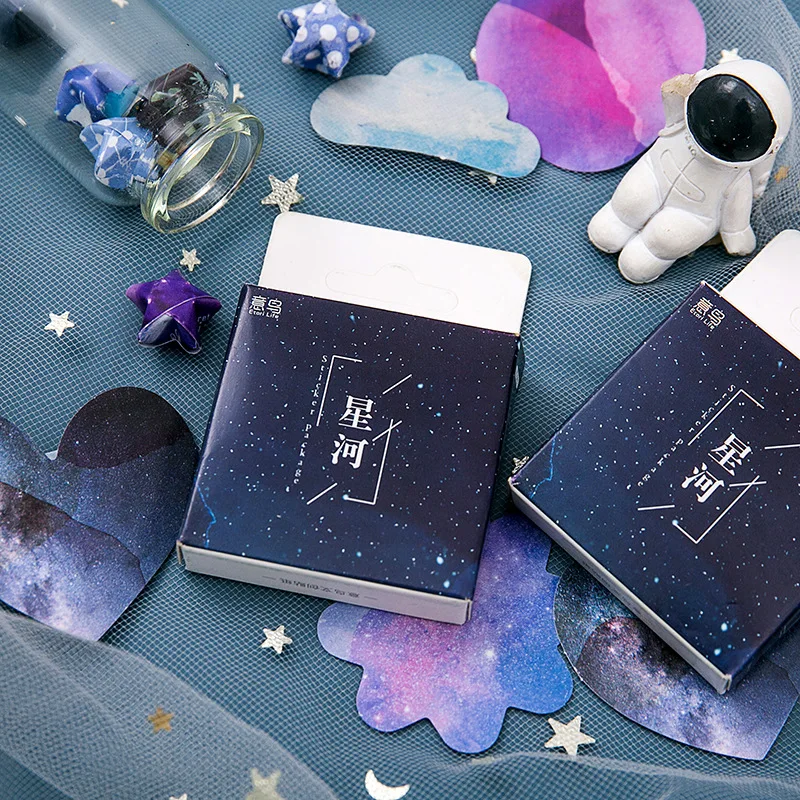 45pcs Per Pack Beautiful Star Mini Boxed Stickers Scrapbook Diary Sticker Notebook DIY Label Hot Sale Stationery