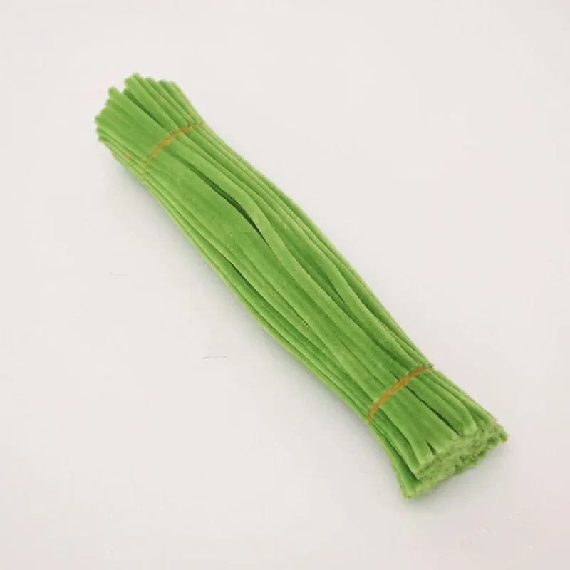 100pcs 30cm Solid Color Chenille Stems Stick Cleaners For Children Hands-on Educational Toys Adults DIY Flower Artworks Supplies