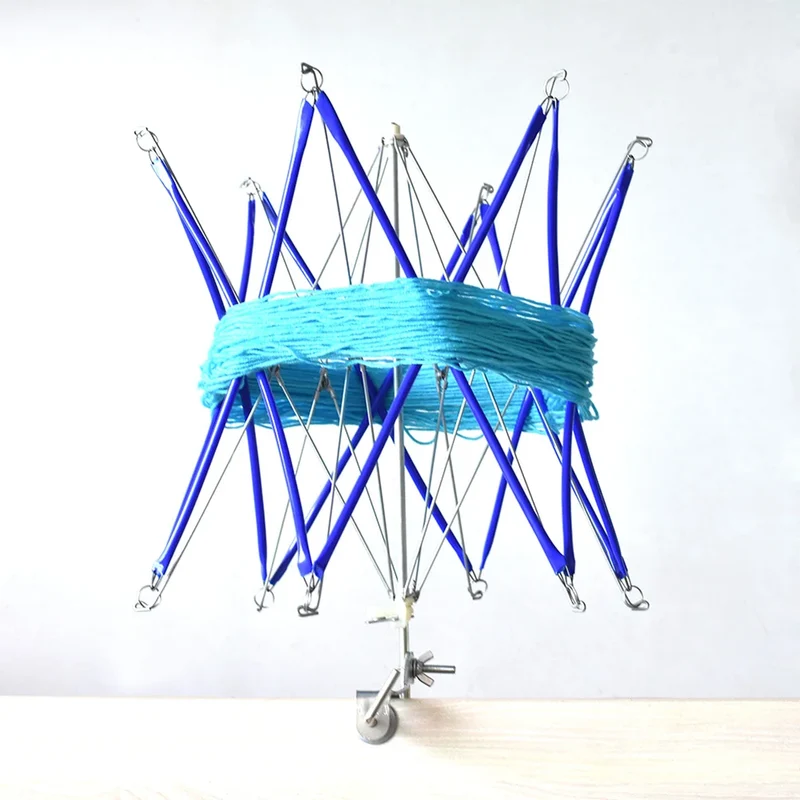 Yarn Pay-off Rack Umbrella Brace Yarn Skein Twisters Practical Portable Hand Operated Convenient Multi-function for Household