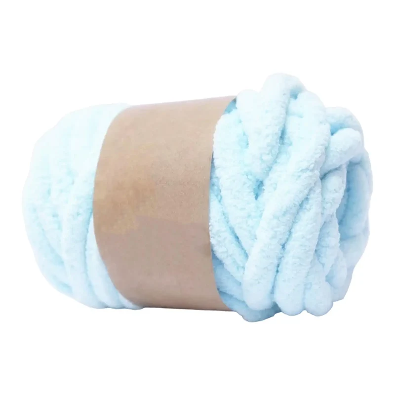 Giant Wool Yarn Soft Polyester Super Bulky Chunky Yarn for Arm Knitting Macrame Blanket Basket Pet Bed