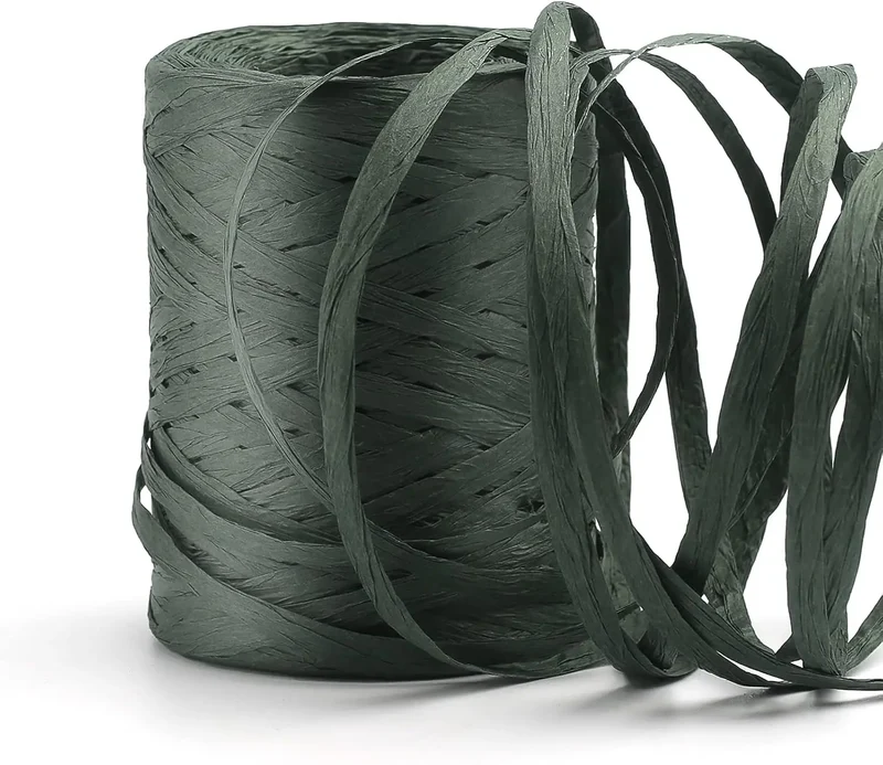 100 m Raffia Ribbons Raffia Paper Cord Natural Raffia Rope Artistic Gift for Wrapping Weaving and Gardening