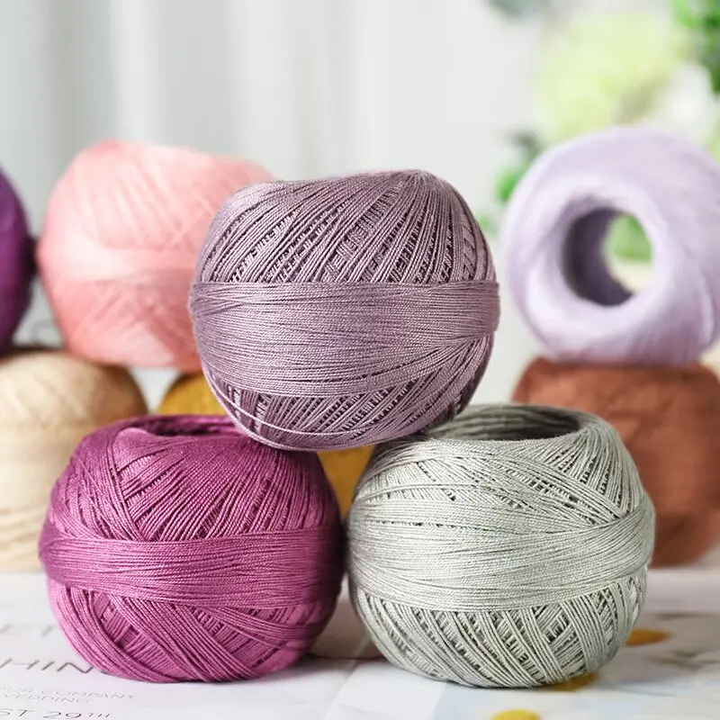 No. 7 Lace Yarn - Bamboo Fiber Linen Summer Crochet Yarn 50g