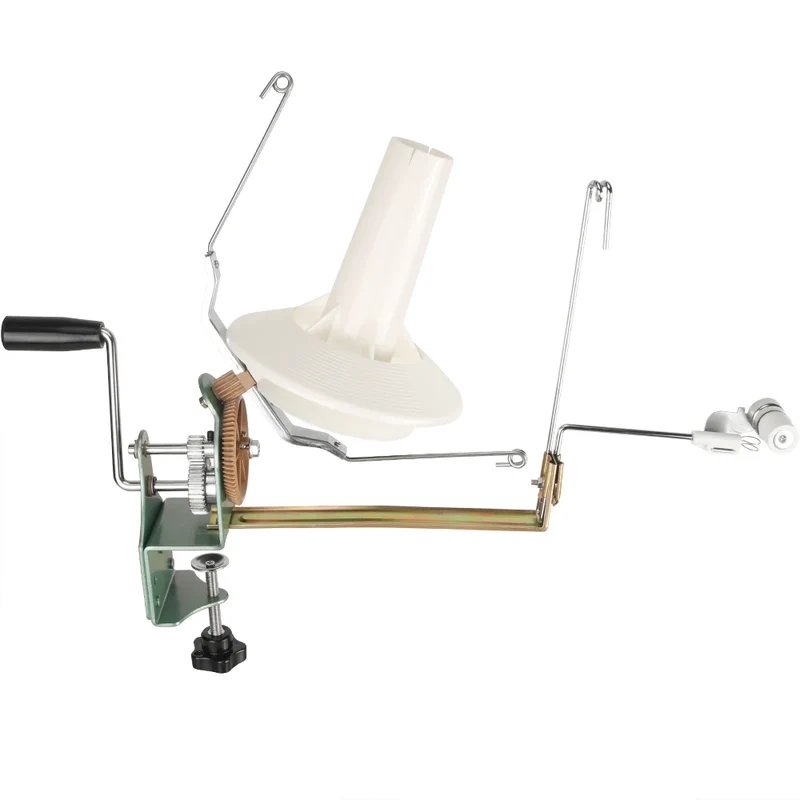 Hand Operated Winding Machine Machine Yarn Ball Winder Hand Operated Easy to Set Up and Use Sturdy with Metal Handle And
