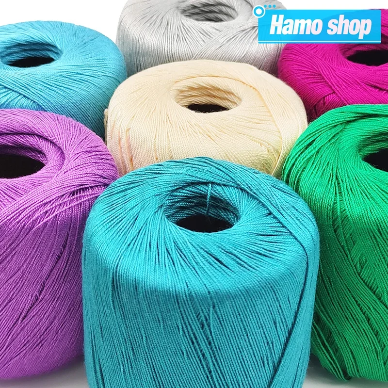 50g Lace Yarn Soft Crocheting Knitting Thread For Handmade Craft DIY Supplies Sweater Handbag Scarves Shawls Hats Making