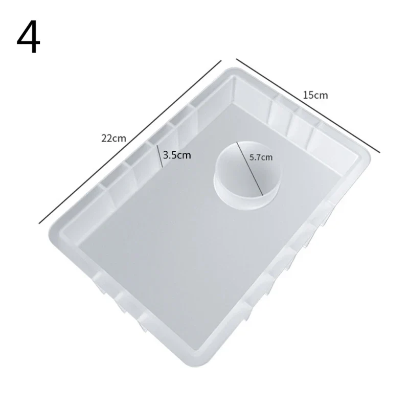 652F Clock Silicone Epoxy Mold Resin Casting Mold for Flowers Desktop Home Decoration