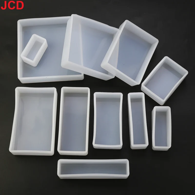 DIY Cube Rectangle Candle Crystal Glue Drop Silicone Mold Making Resin Swing Table Rectangle Ball Insect Dried Flower Specimen