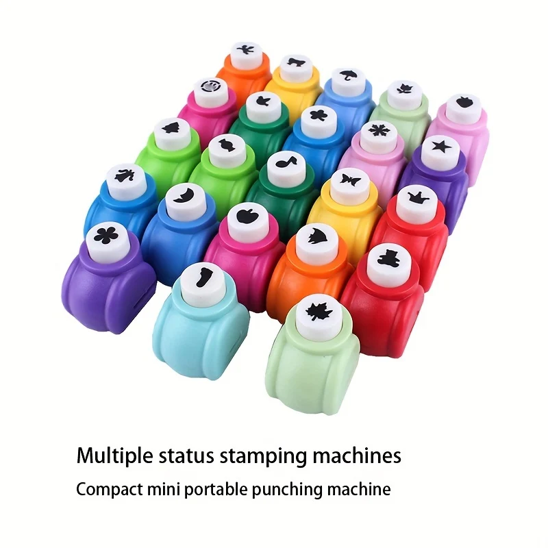 5pcs Mini Scrapbook Punches Handmade Cutter Card Craft Calico Printing Flower Paper Craft Punch Hole Puncher Shape