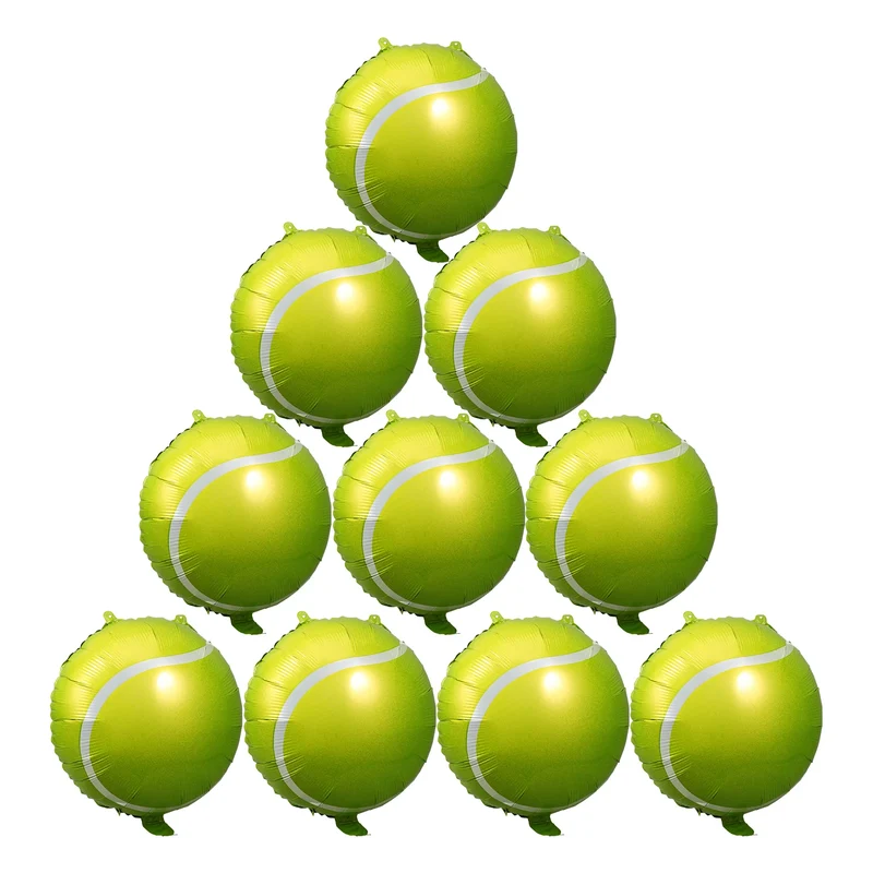 10 Pcs Inflatable Tennis Balloons Birthday Party Decorations Baby Balloons