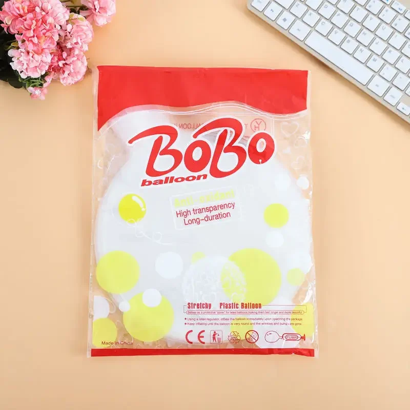 50pc 12/18/20/24 inch Inflatable Bobo Balloon Transparent Globes Birthday Party Supplies Wedding Baby Shower Decor Ballons
