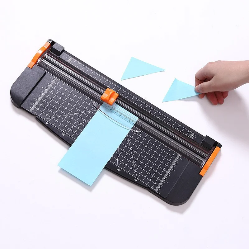 Paper Cutter A4 Paper Trimmer Suitable for craft paper, photos, and more Durable black cutter Ideal for home and office use