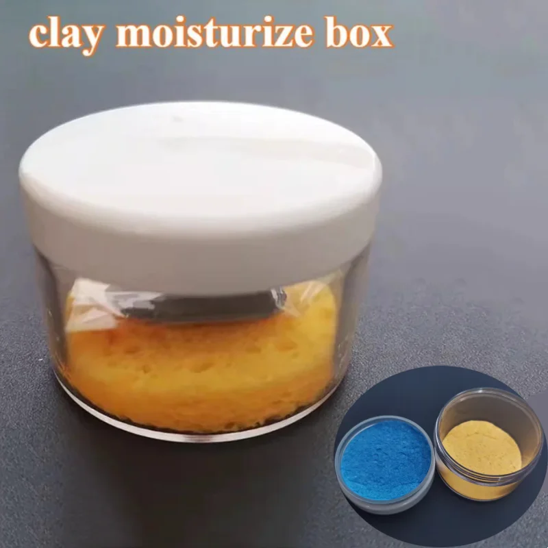 Clay Moisturize Box Handwork Material Tools DIY Silver Pendant Ring Couple Gift Crafts Making Silver Clays Accessories Seal Box