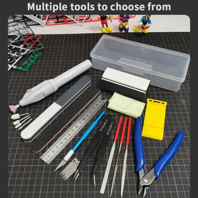 Modeler Basic Tool Set Craft Kit Car Model Hobby Building Repairing Kit DIY File Cutter Scraper Trimming Tool For Model Making