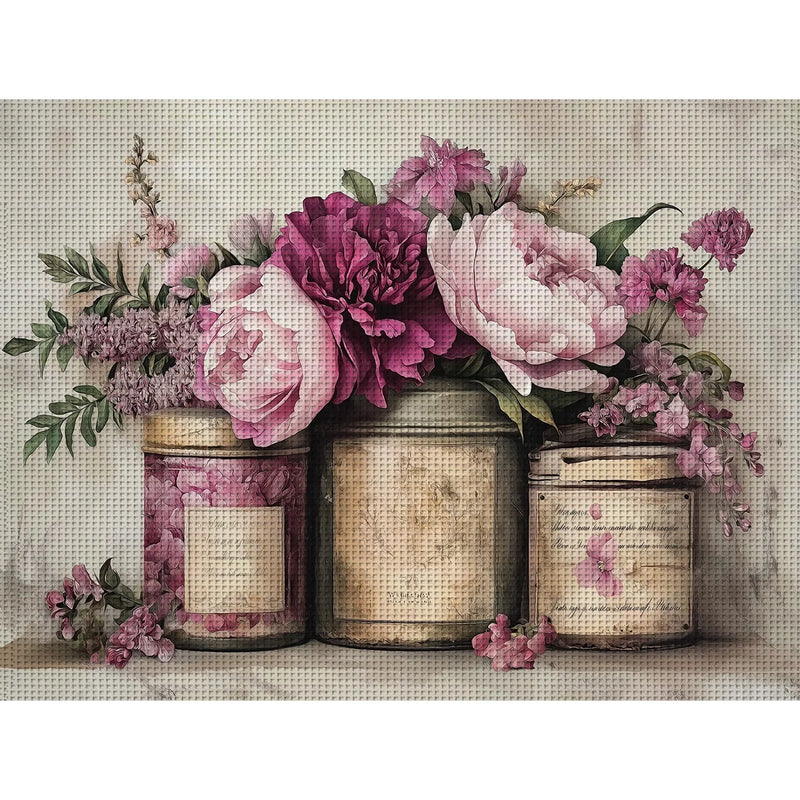 1PC 30X40cm/11.8X15.7inch, sewing machine, 11CT/14CT printed cross stitch DIY kit, adult beginner's relaxed cross stitch kit