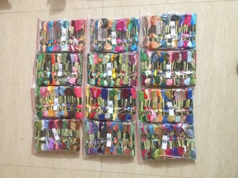 CXC Cross Stitch 250 Pieces Embroiery Thread Cross Stitch Thread, Similar DMC Sewing