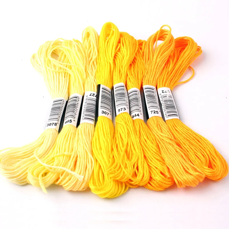 Cross Stitch thread The Unique Style 8 Cross Stitch Embroidery Thread Floss Sewing Skeins Craft Dofferent Gradient Color
