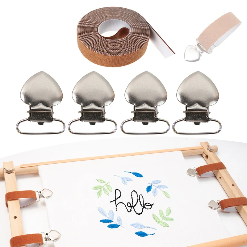 2023 Hot Simple Removble Large Size Cross Stitch Side Tensioners Clips Set Durable Embroidery Tools Accessories Sewing Gadgets