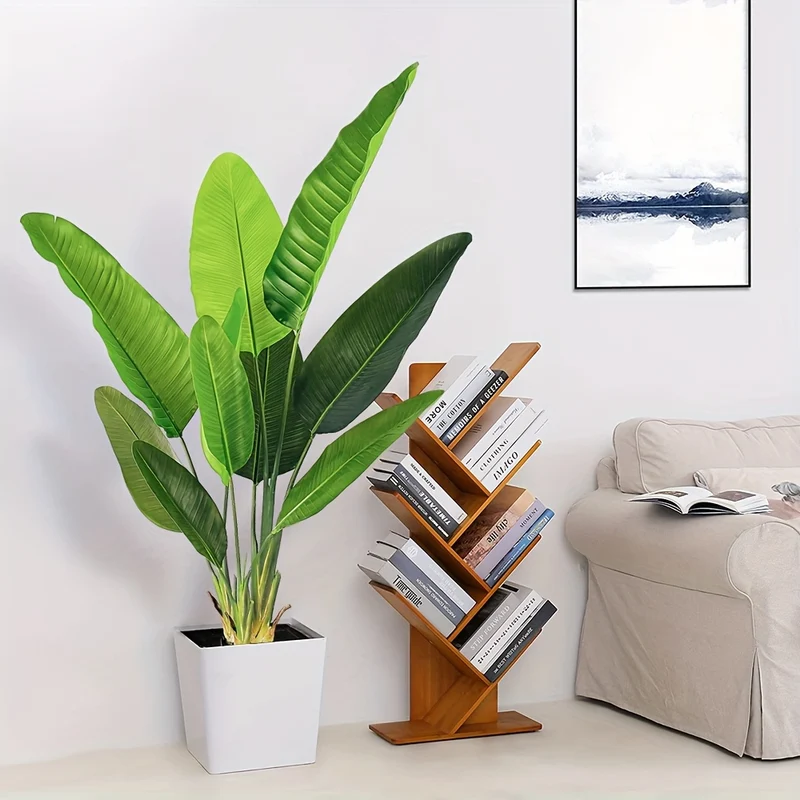 [Bird Of Paradise Artificial Plant] Artificial Bird Of Paradise Plant - Faux Palm Tree for Home Decor Indoor Outdoor Office