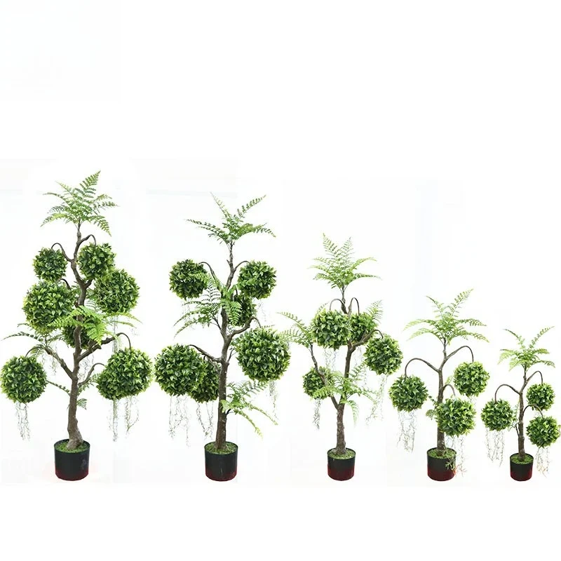 Simulation fern hanging ball bonsai green plant decoration fake plant indoor home landscaping furnishings