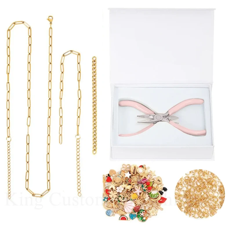 The Tools Kit to Assemble your jewelry, DIY Create your Own Charm Perfect for Solo Creativity or a Fun Night in with Friends