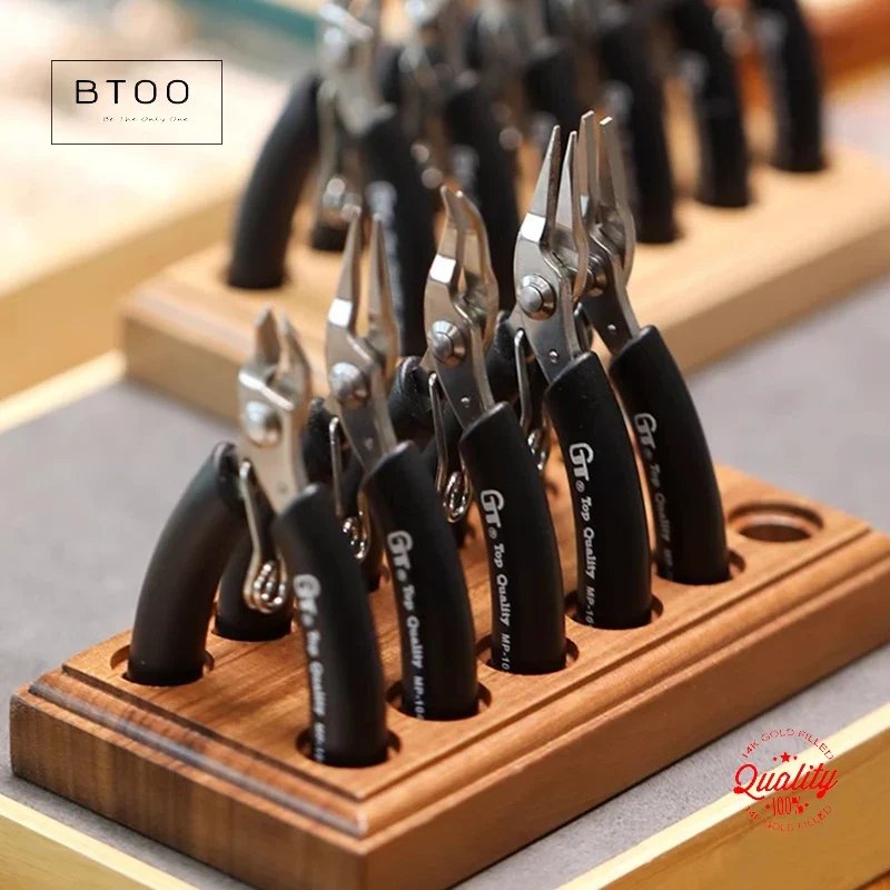 Jewelry Pliers Set, Jewelry Making Tools, Mini Pliers Kit with Wood Pallet, Pliers for Jewelry DIY Crafting Beading